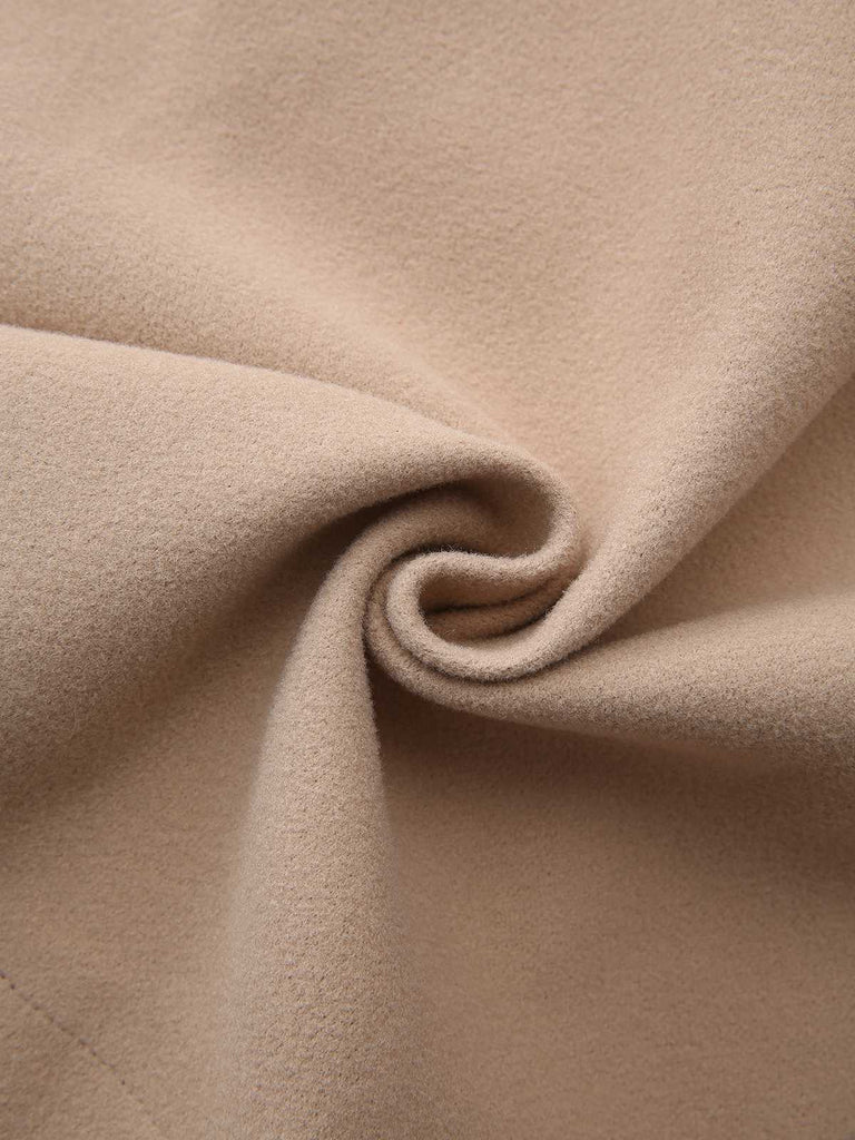 1940s Lapel Solid Tailored Coat