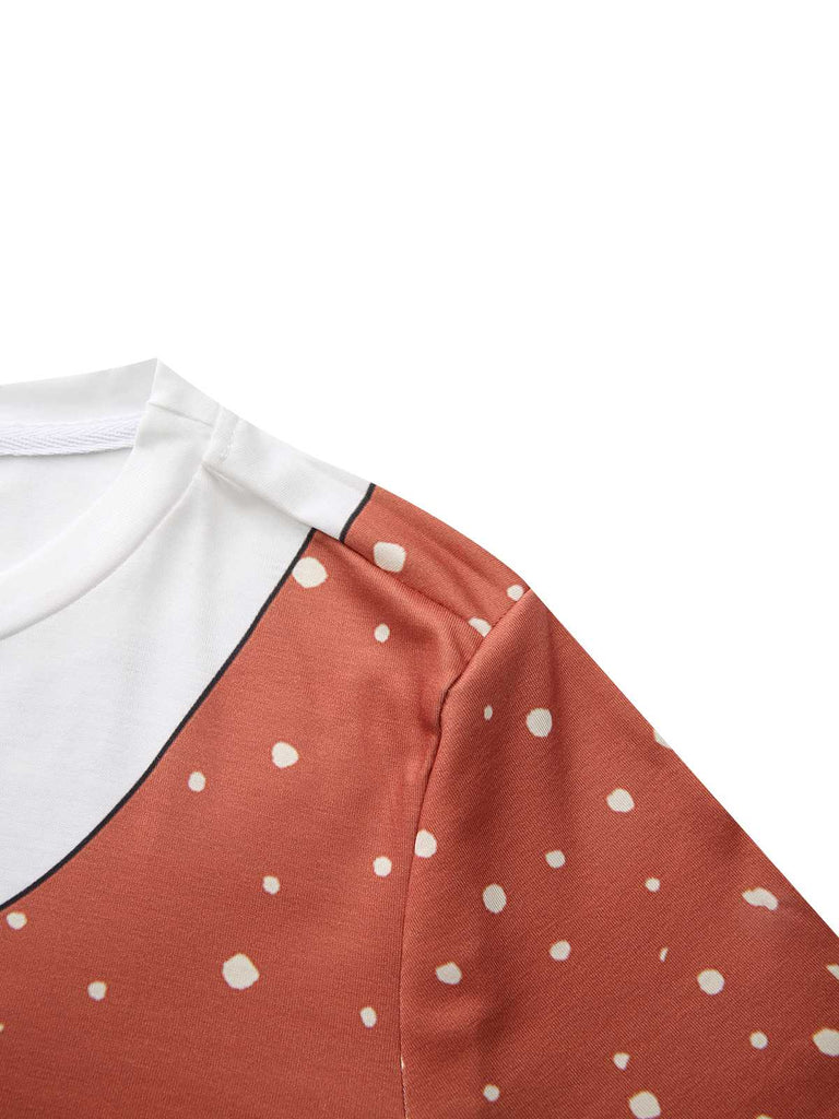 1960s Christmas Gingerbread Man A-Line Dress