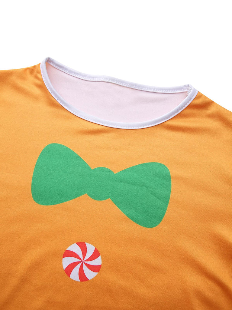 Yellow 1960s Gingerbread Cosplay Dress