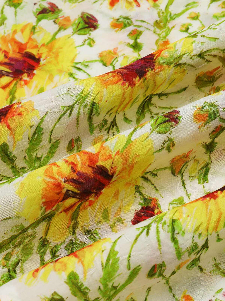 2PCS 1950s Sunflower Crop Top & Pants