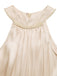 Champagne 1950s Satin Halter Sleeveless Dress 7