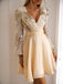 Champagne 1980s Gilded Long Sleeves Patchwork Dress, vintage dress, retro fashion - perfect for women who love vintage and retro fashion