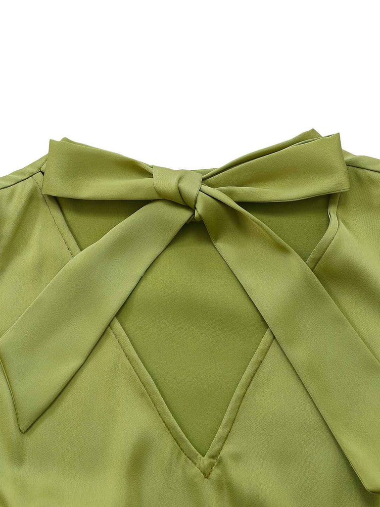 Chartreuse 1920s Shimmering Handkerchief Hem Dress - vintage dress, retro fashion, Gatsby party