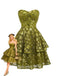 Chartreuse 1960s Sequined Evening Party Mini Dress - vintage dress, retro fashion, elegant style for vintage lovers