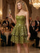 Chartreuse 1960s Sequined Evening Party Mini Dress: beautiful vintage dress, retro fashion, elegant style with timeless appeal