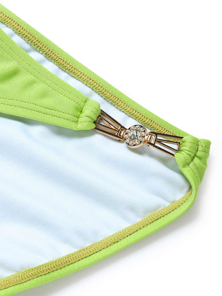 [Pre-Sale] Chartreuse 1970s Chiffon Swimsuit
