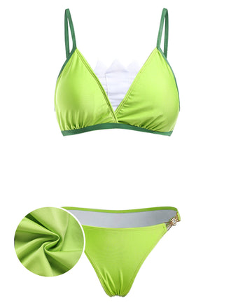 [Pre-Sale] Chartreuse 1970s Chiffon Swimsuit