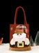 She adds this Christmas 3D Gift Candy Handbag and suddenly it's vintage perfection