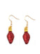 Christmas Bulb Bell Necklace & Earrings Set - vintage fashion, retro style