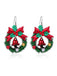 She adds this Christmas Elements Cute Dangle Earrings and suddenly it's vintage perfection