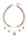 Christmas Layered Beaded Bells Necklace - vintage fashion, retro style, elegant red