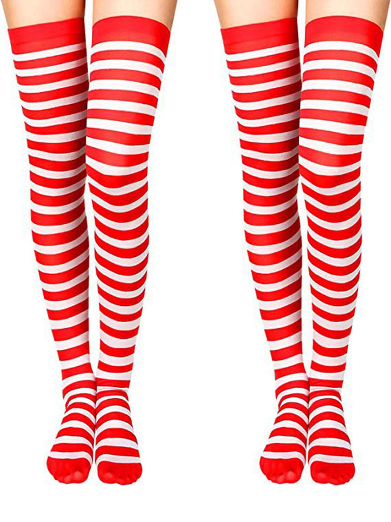 She finds her vintage story in this Christmas Stripes Candy Cane Stockings