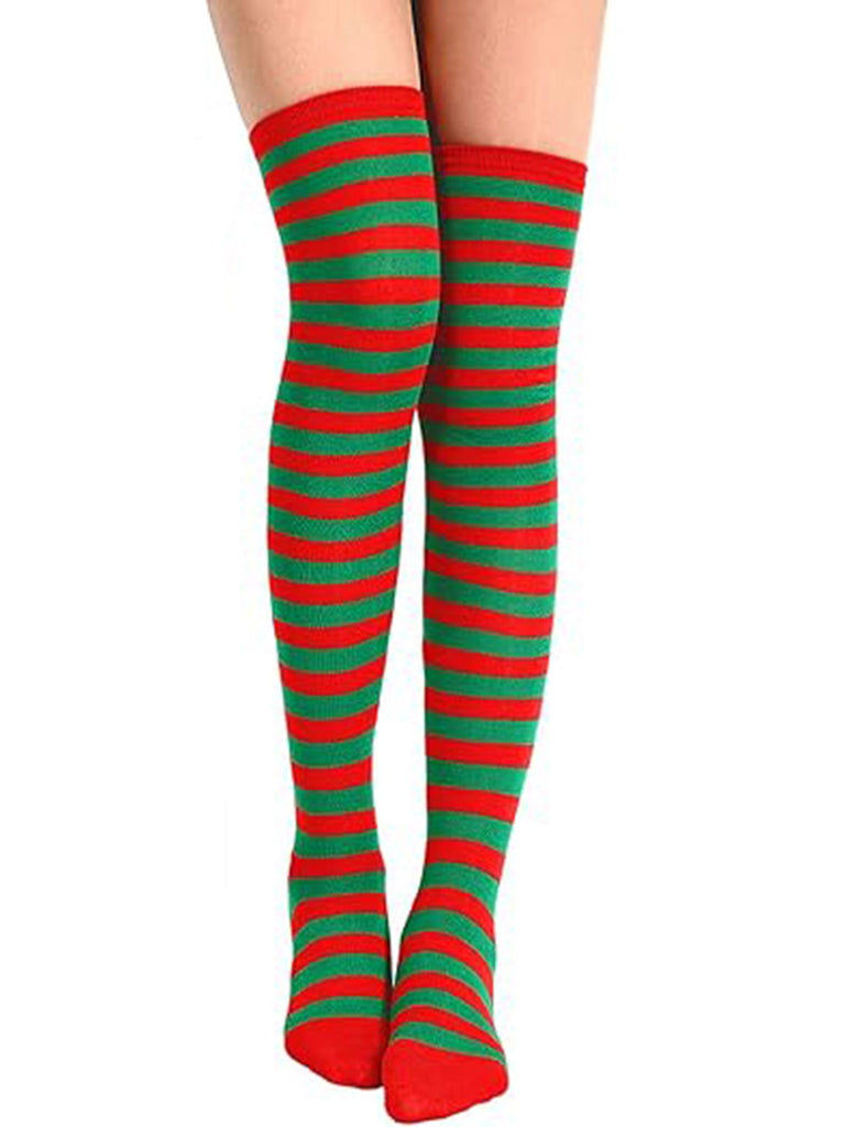 Christmas Stripes Candy Cane Stockings — vintage vintage charm for her modern wardrobe