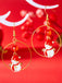 Christmas Tree & Snowman & Candy Cane Earrings - vintage fashion, retro style