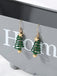 This Christmas Tree Star Twist Earrings carries vintage stories waiting to be told
