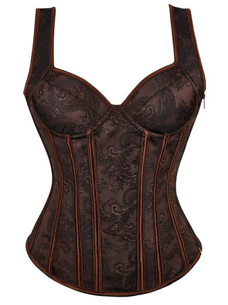 Coffee Steampunk Strap Gothic Corset: timeless style reimagined