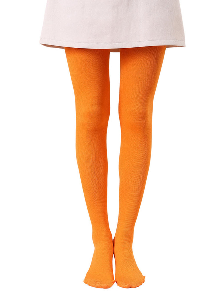 Colored Full Footed Tights Pantyhose - vintage fashion, retro style, elegant red