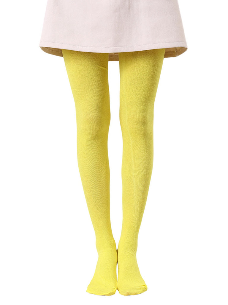 Colored Full Footed Tights Pantyhose - vintage fashion, retro style, elegant red