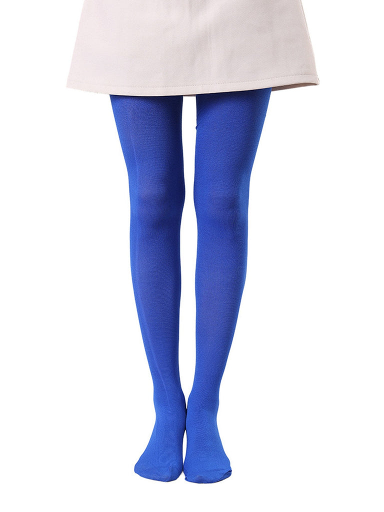 Colored Full Footed Tights Pantyhose - vintage fashion, retro style, elegant red