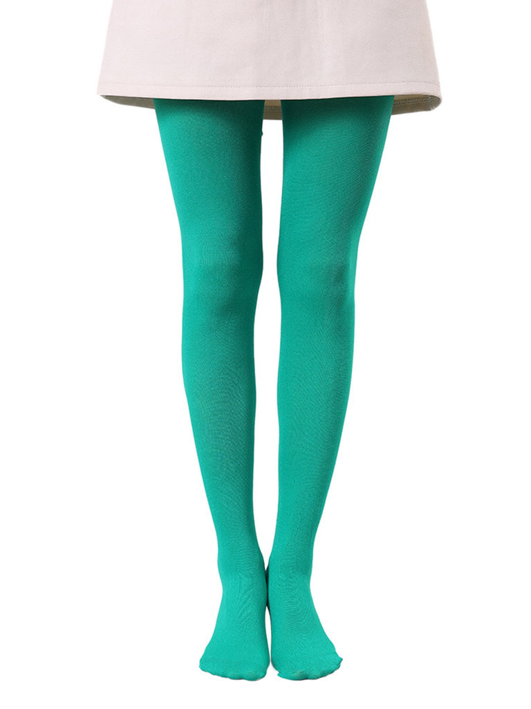 Colored Full Footed Tights Pantyhose - vintage fashion, retro style, elegant red