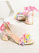 Colorful Pointed Toe Cone Mid Heeled Shoes - vintage shoes, retro heels for vintage lovers