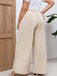 These Cream Color 1950s Solid Wide-leg Pants carry 1950s ambition in every seam