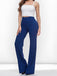 1970s High-Waisted Solid Flare Pants
