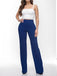 1970s High-Waisted Solid Flare Pants