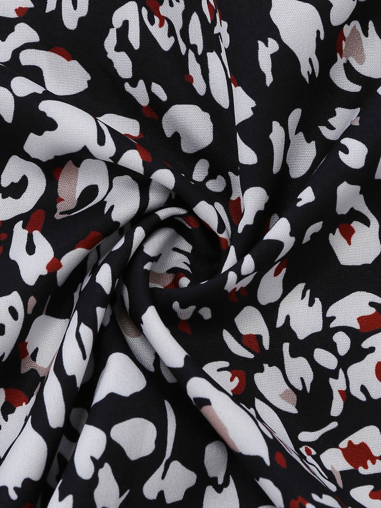 1970s Boho V-Neck Lantern Sleeve Blouse