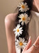 Daisy Flower Hair Clip - vintage fashion, retro style, classic elegance for vintage lovers