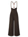 Dark 1950s Button Suspender Pants - vintage fashion, retro style