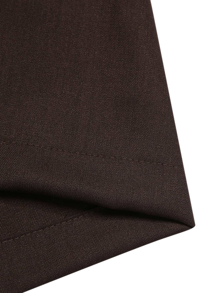 Dark 1950s Button Suspender Pants - vintage fashion, retro style