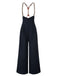 Dark 1950s Button Suspender Pants - vintage fashion, retro style