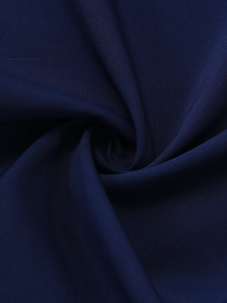 Dark Blue 1940s Wrap Style Wide Leg Jumpsuit 6