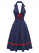 [Pre-Sale] Dark Blue 1950s A-Line Vintage Dress, vintage dress, retro fashion, rockabilly, pin-up fashion - perfect for women who love vintage and retro fashion