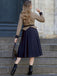This Dark Blue 1950s Houndstooth Patchwork Belted Dress wraps her in 1950s elegance, one twirl at a time