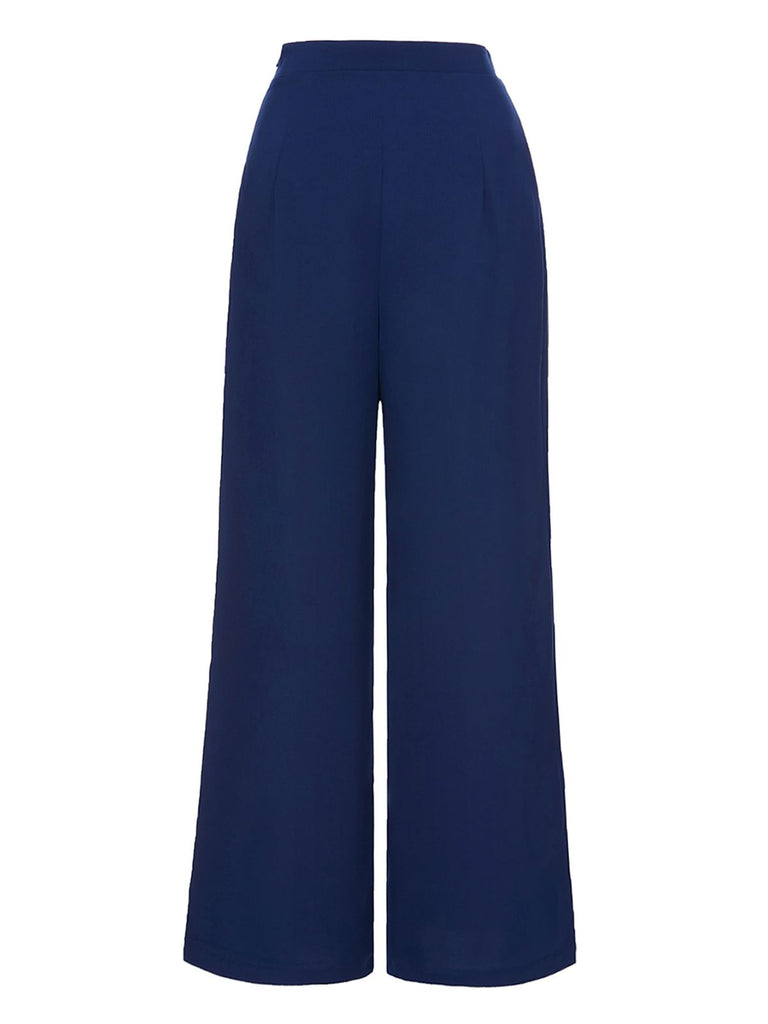 1950s Solid Button Wideleg Pants | 1950s | vintage fashion, retro style