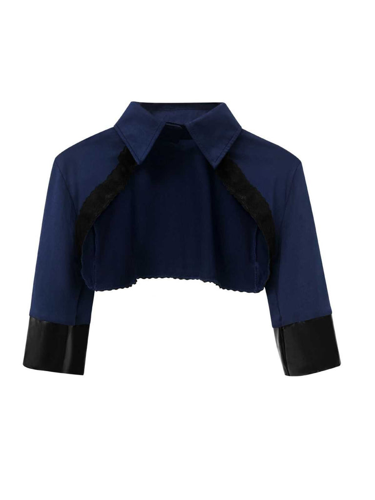 Dark Blue 1960s Police Halloween Cosplay Dress - vintage dress, retro fashion
