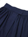 Dark Blue Gray 1960s Solid Umbrella Skirt, vintage skirt, retro style - perfect for women who love vintage and retro fashion