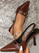 Dark Brown Patent High Heel Sandals — vintage style that transcends decades