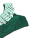 Dark Green 1940s Striped Ruffled Swimsuit, vintage swimsuit, pin-up swimwear - perfect for women who love vintage and retro fashion