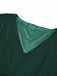 Dark Green 1940s V-Neck Ruffles Solid Dress — the kind of 1940s dress that makes strangers smile