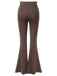 Dark Khaki 1950s Solid Flared Pants, vintage fashion, retro style - perfect for women who love vintage and retro fashion