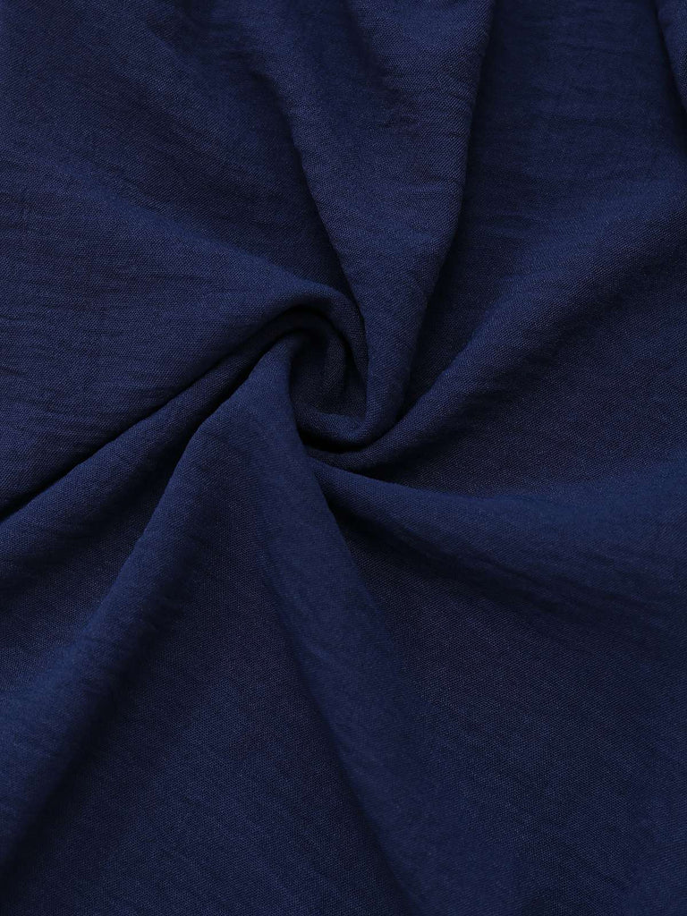 Deep Blue 1950s Stripes Bandeau Jumpsuit — 1950s style that transcends decades