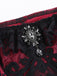 Deep Red 1970s Steampunk Lace Off-Shoulder Top, vintage top, retro blouse - perfect for women who love vintage and retro fashion