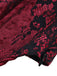 Deep Red 1970s Steampunk Lace Off-Shoulder Top, vintage top, retro blouse - perfect for women who love vintage and retro fashion