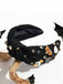 Devil Pumpkin Ghost Rhinestone Knotted Headband - vintage fashion, retro style
