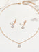 Drop Earrings & Necklace Set - vintage fashion, retro style