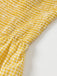 Yellow 1960s Halter V-Neck Plaids Dress
