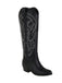 Embroidered Chunky Heel Mid-Calf Cowboy Boots: timeless vintage elegance she makes her own